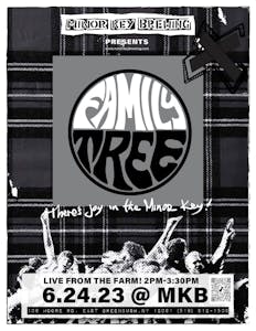 Concert Flyer for Family Tree show at Minor Key Brewing