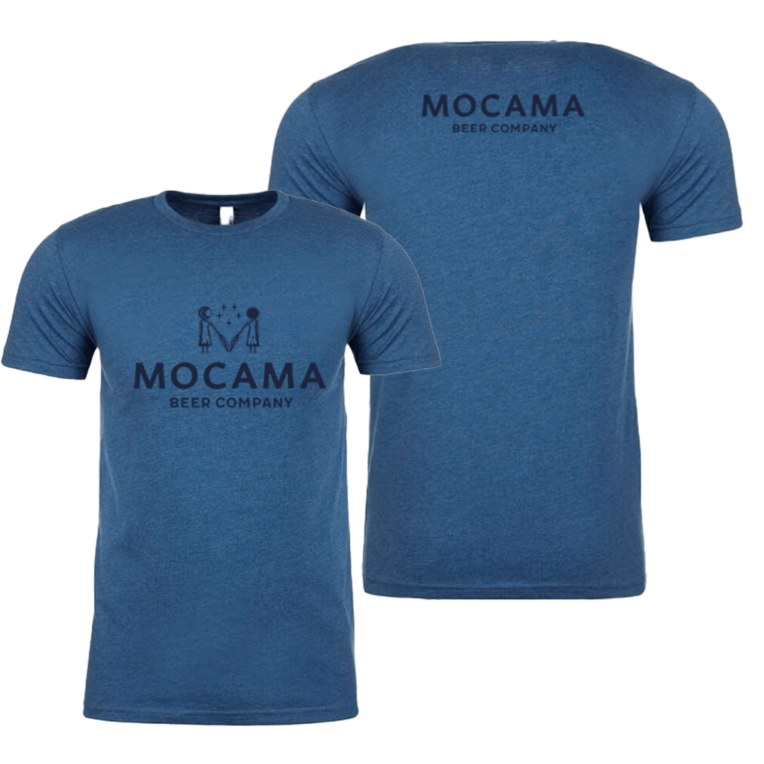 heather cool blue MOCAMA tee