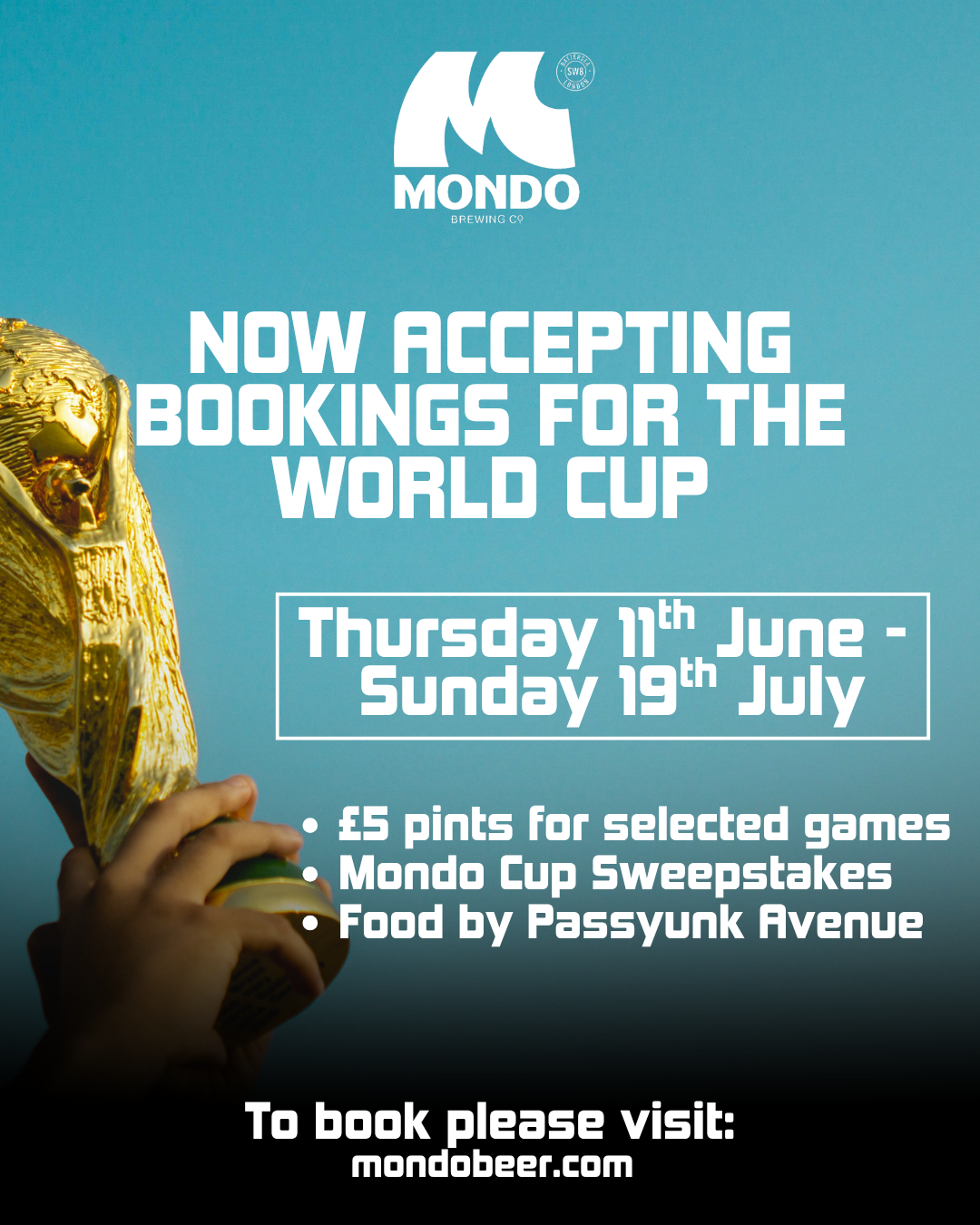 World Cup 2026 at Mondo Taproom