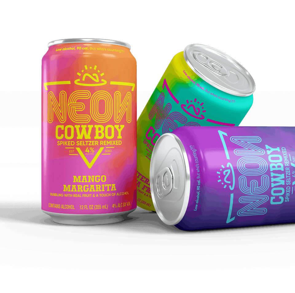 _Mask Group 45 3 different Neon Cowboy cans