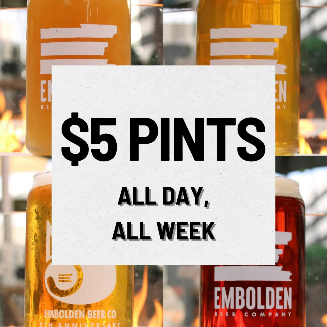 $5 Pints of the Week | New Motion Beverages & Embolden Beer Co.