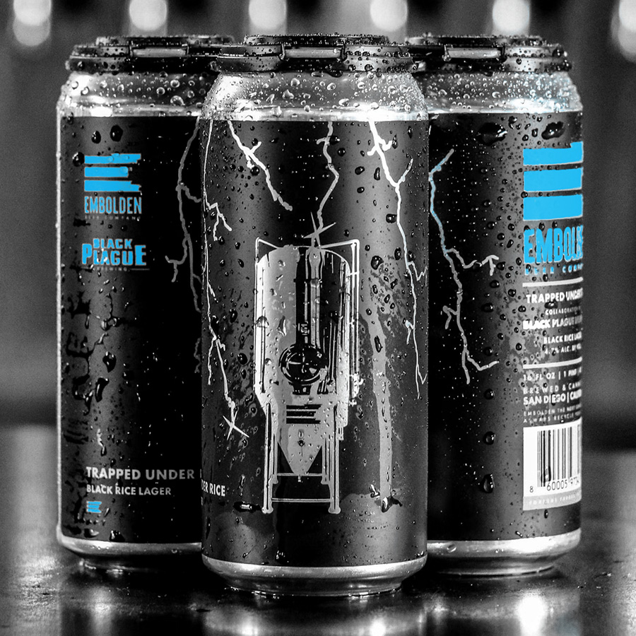 Trapped Under Rice Black Rice Lager