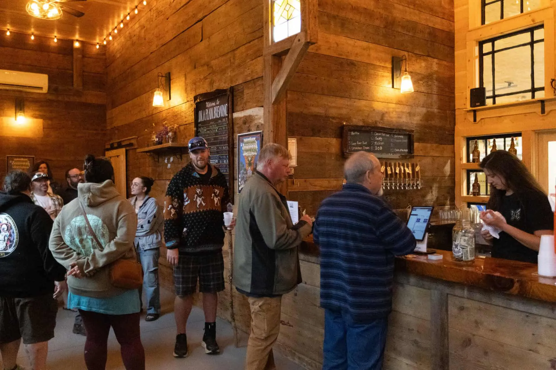 interior of taproom