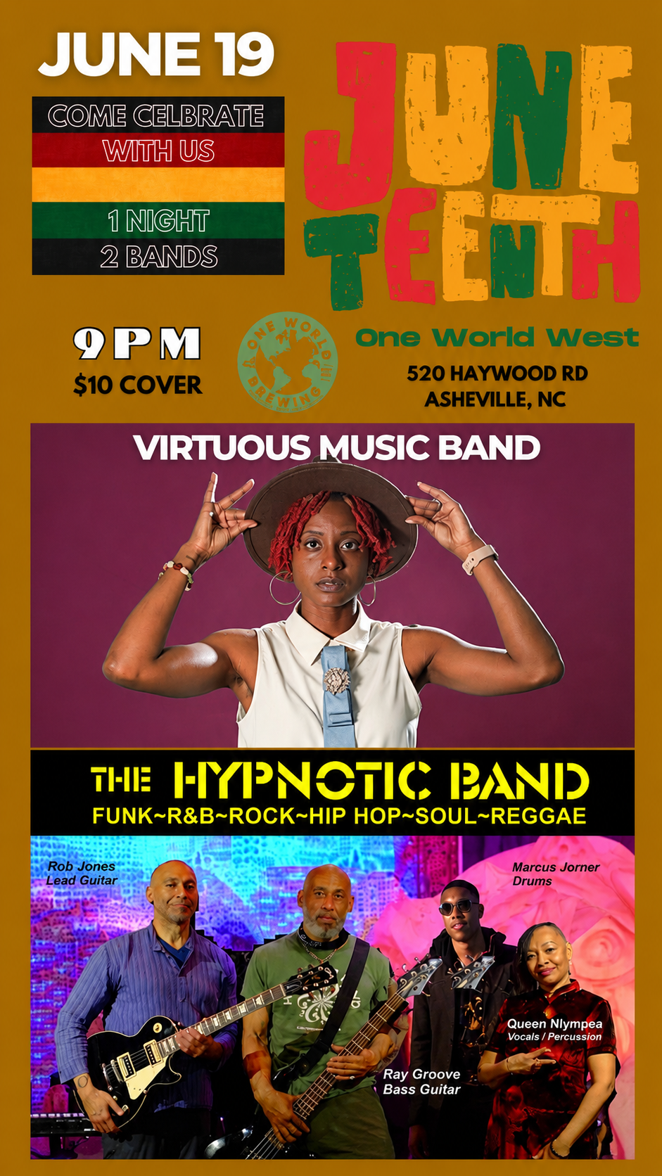 Juneteenth Celebration w/ Virtuous & Hypnotic Band