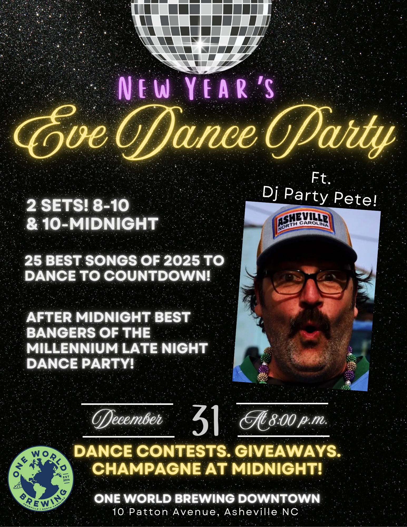 NYE Dance Party w/ Party Pete-Top 25 Songs of 2025