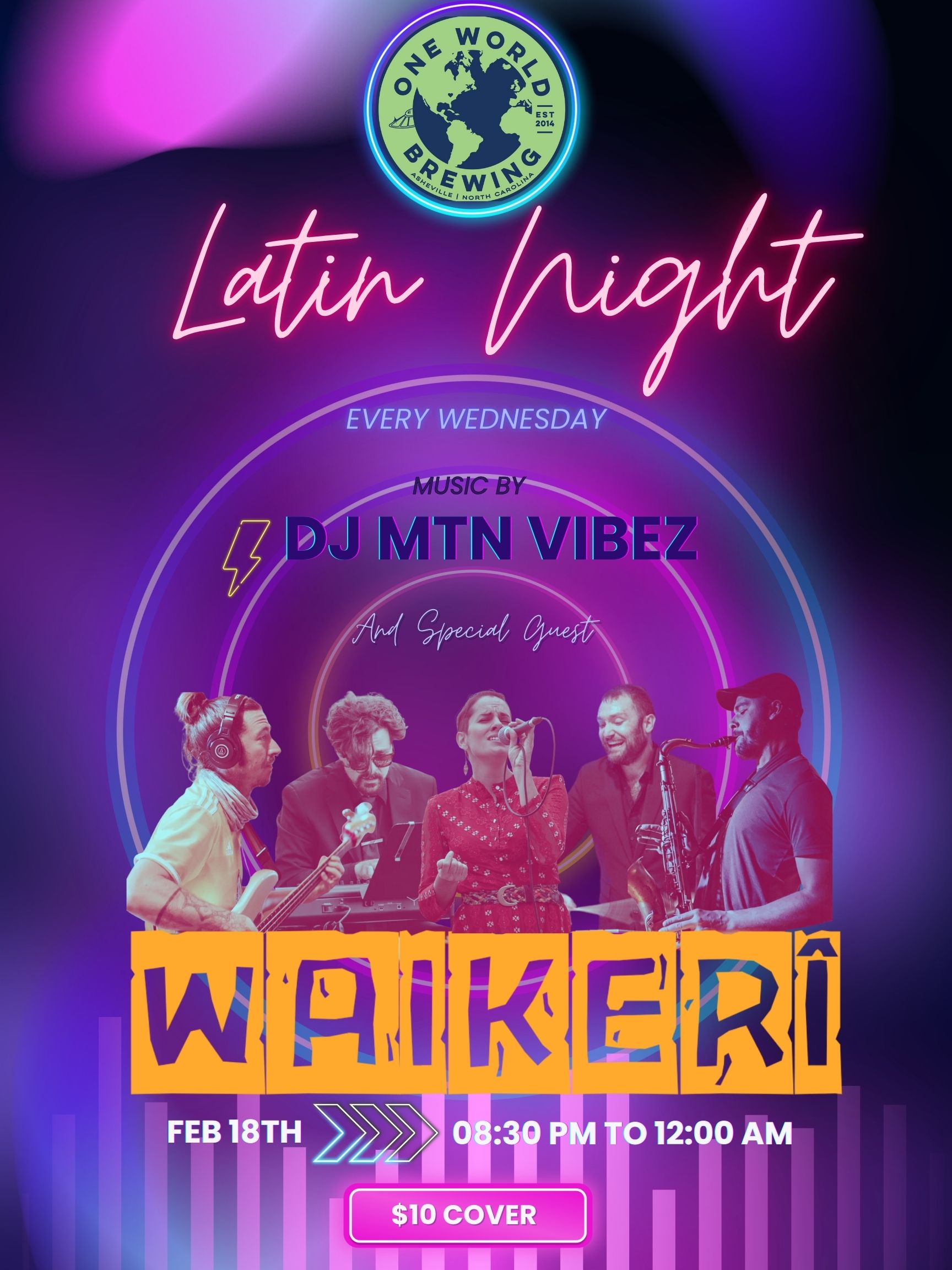 Latin Night Wednesday-Live Band Waikeri