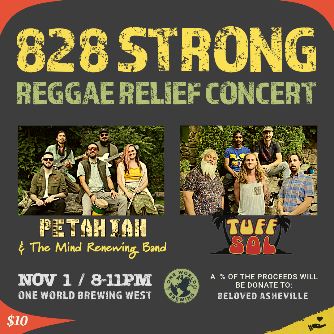 828 Strong Reggae Relief Show w/ Petah Iah & The Mindrenewing Band