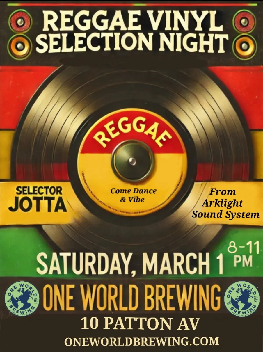 Reggae Vinyl Selection Night w/ Selector Jotta | One World Brewing
