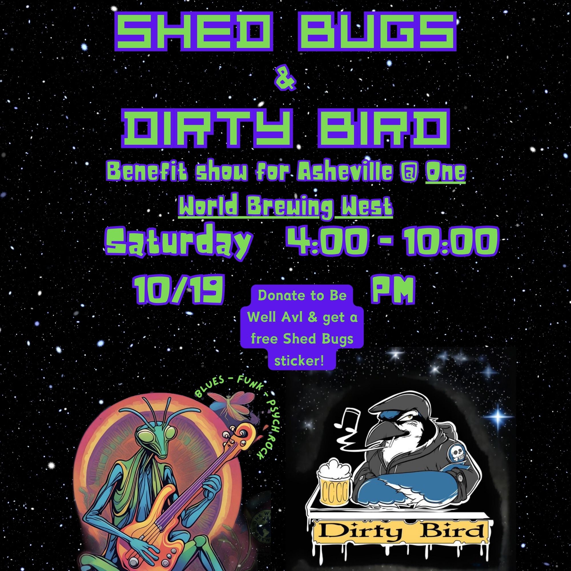 shed bugs/dirty bird