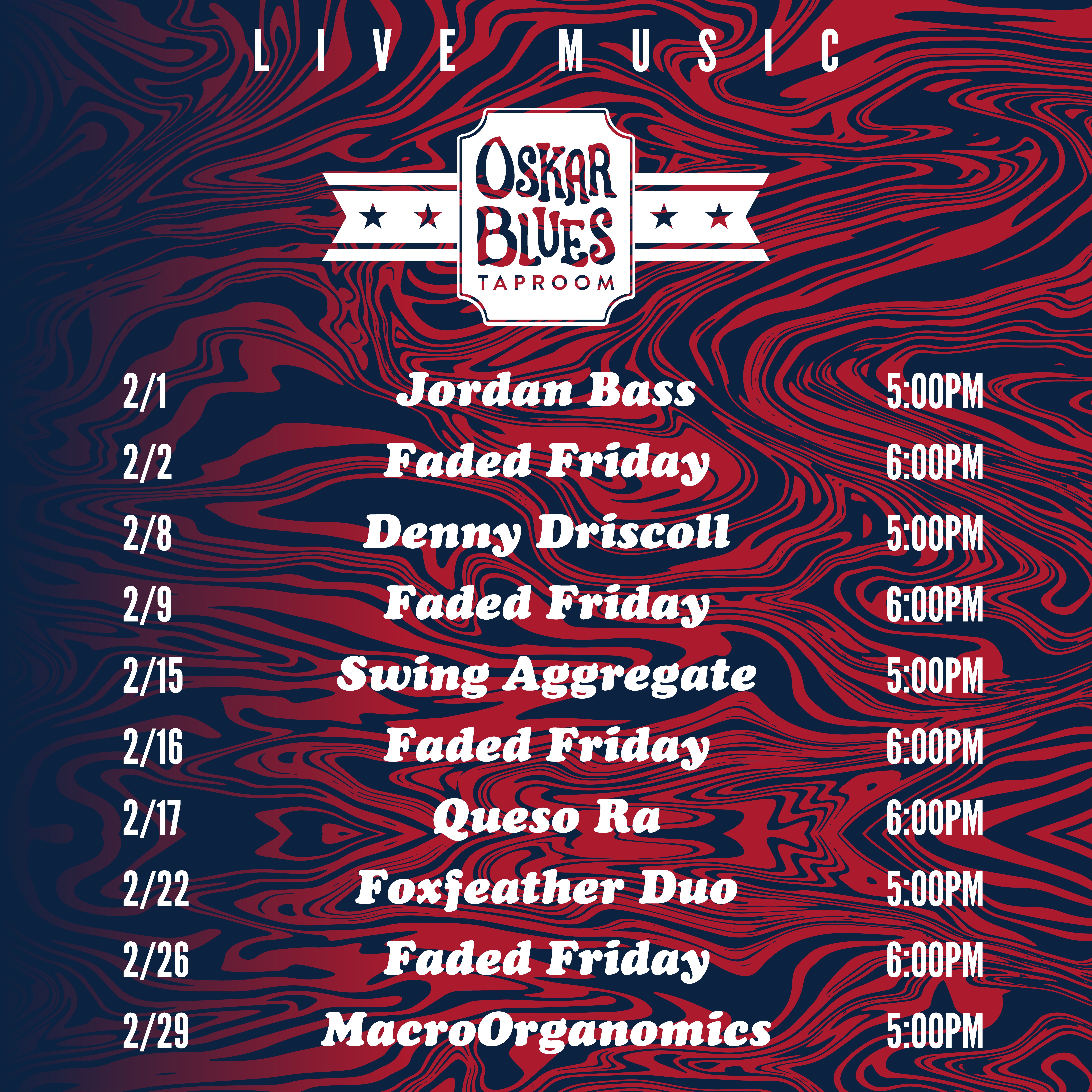 Longmont February Live Music Schedule