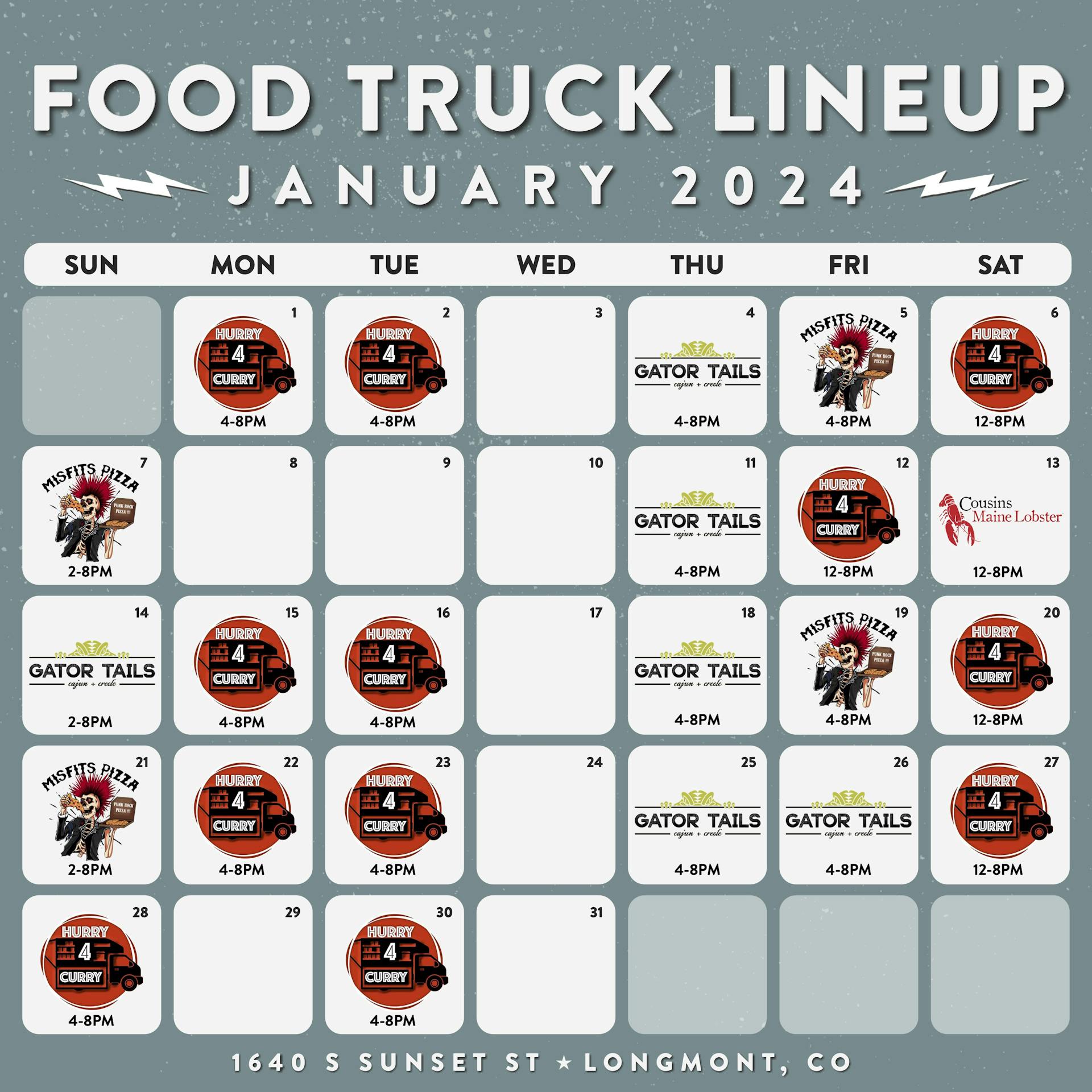 Longmont Food Truck Schedule