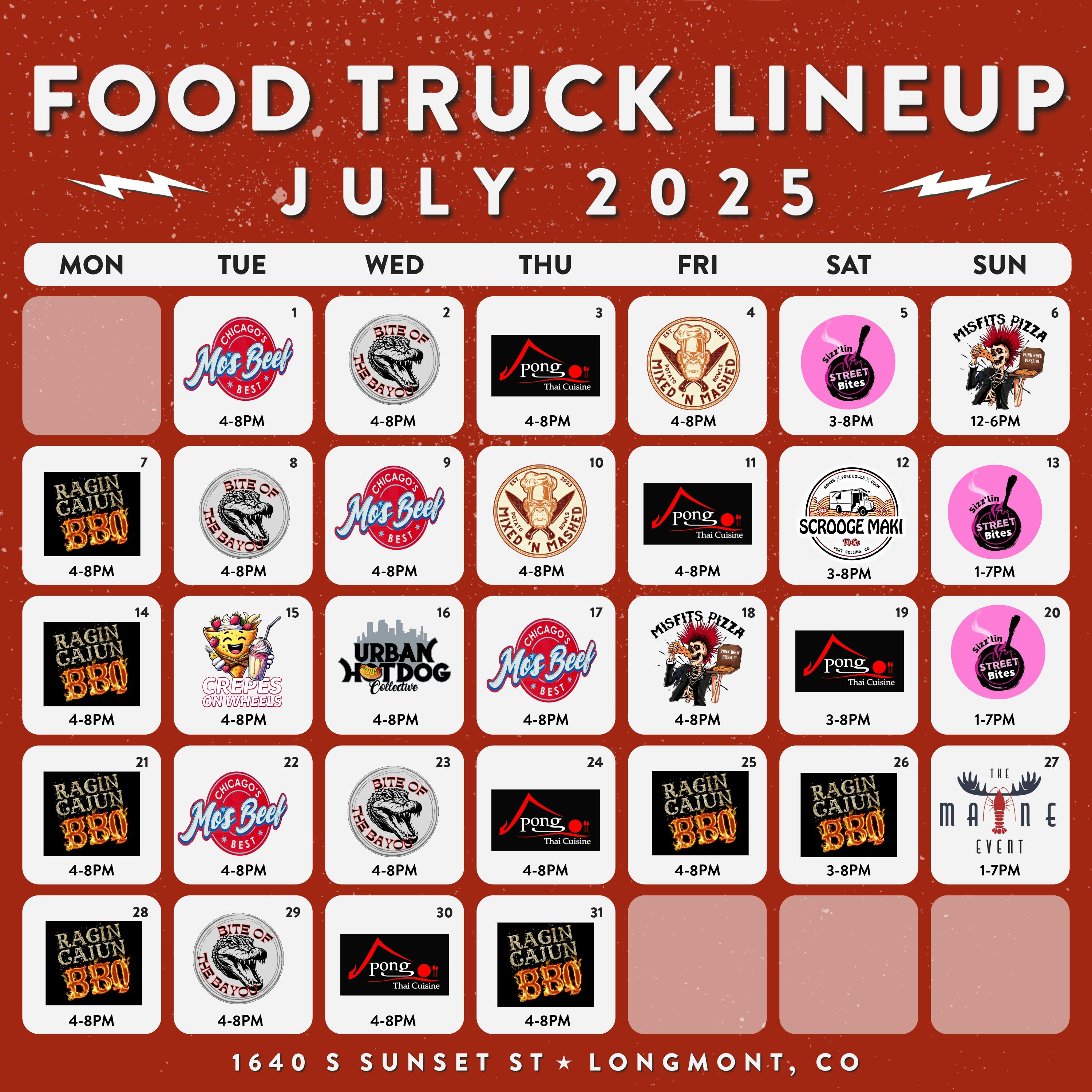 LM July Food Truck Lineup LM July Food Truck Lineup