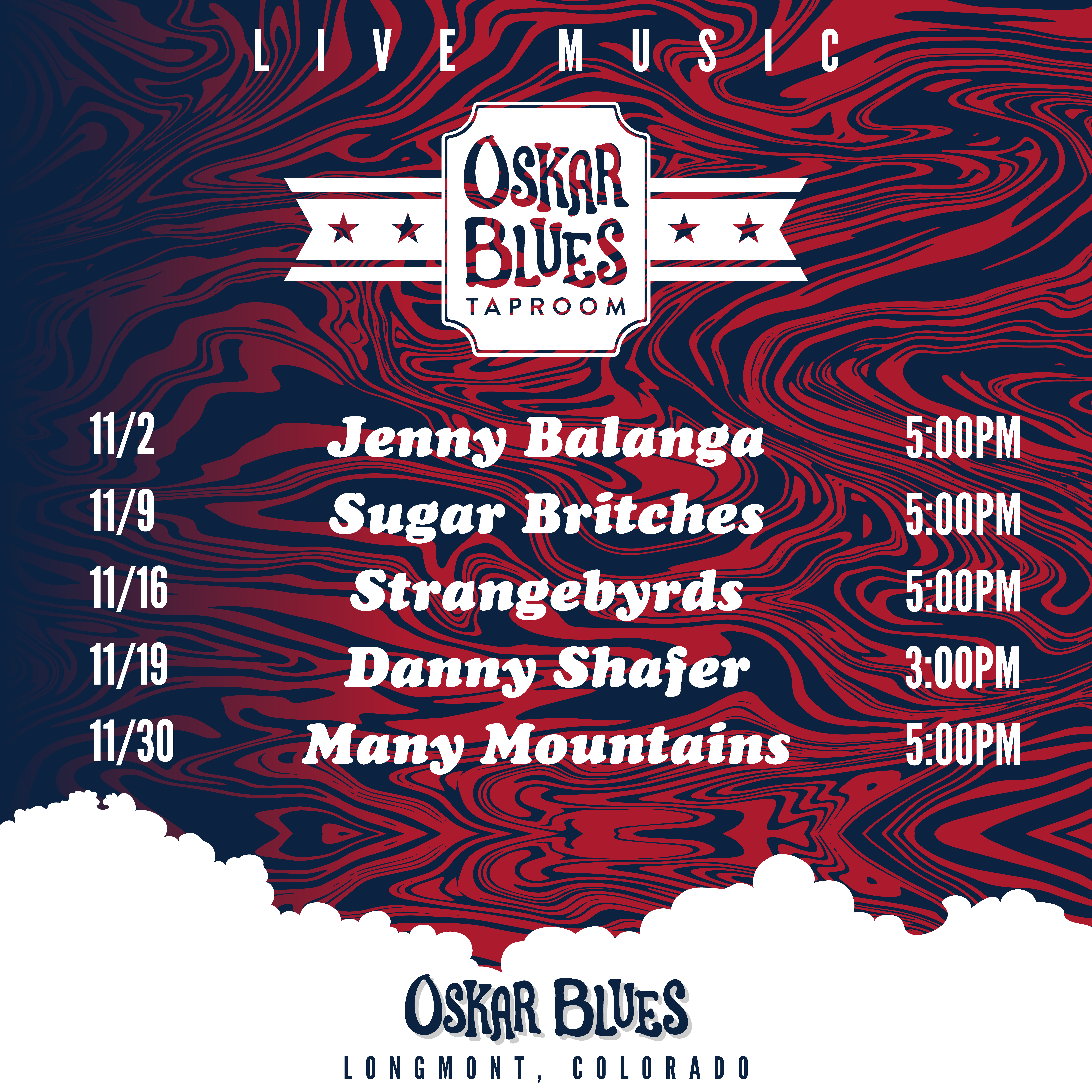 Longmont November Music Schedule