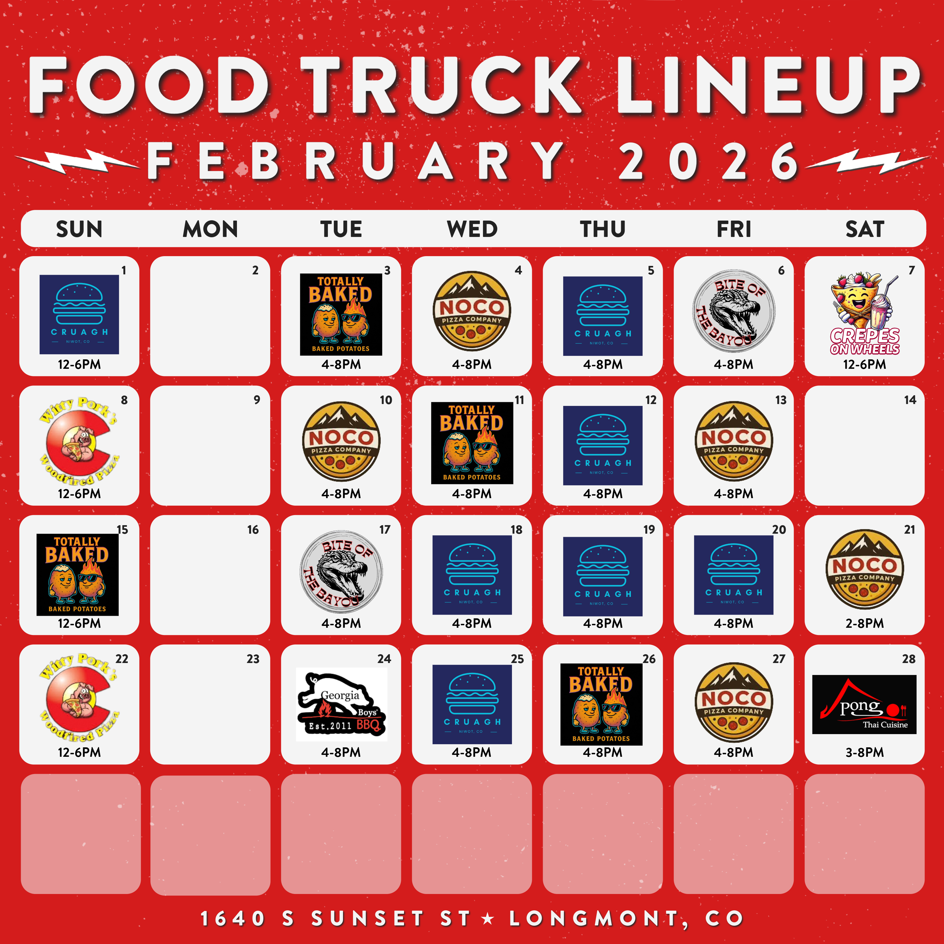 Longmont Food Trucks – February 2026