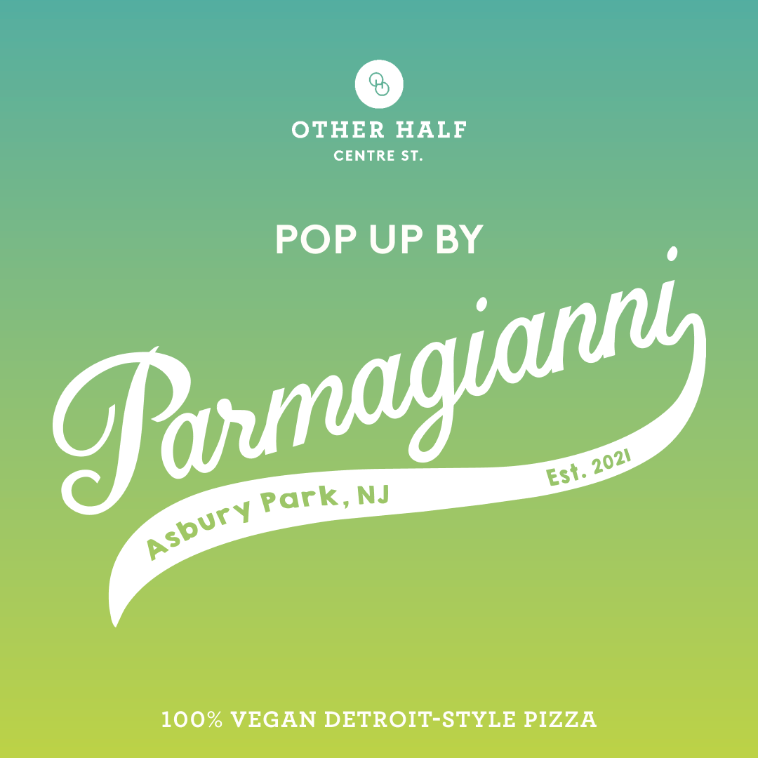 Parmagianni vegan pizza pop up flyer