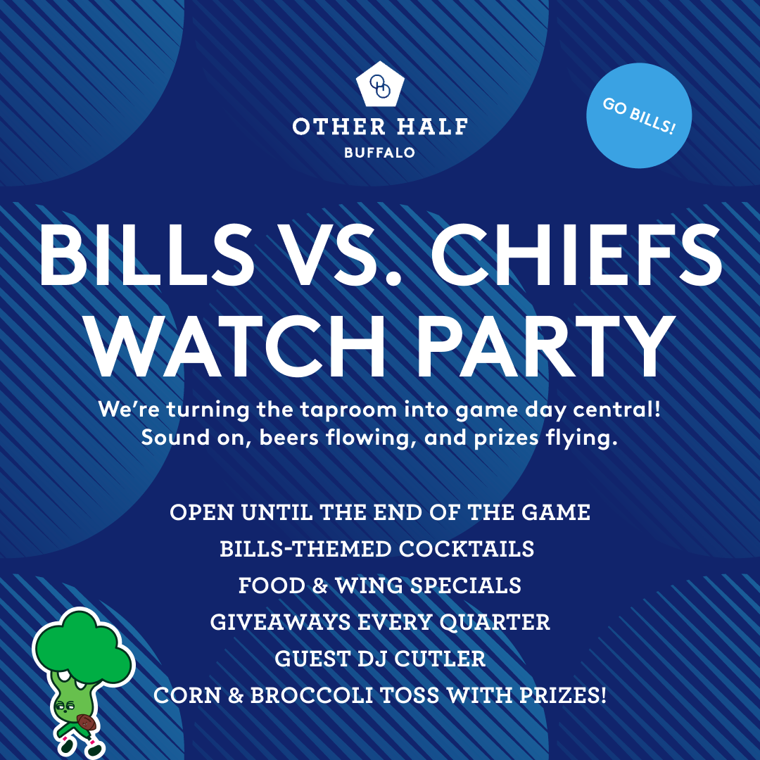 Bills vs Chiefs Watch Party Flyer