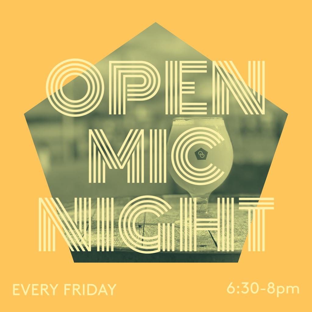 Flx Open Mic night flyer