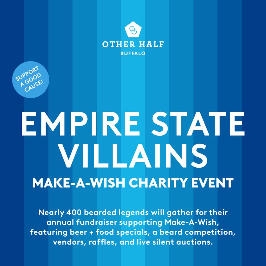 BUF_Empire State Villains_1x1 Empire State Villains Make-A-Wish Charity event flyer