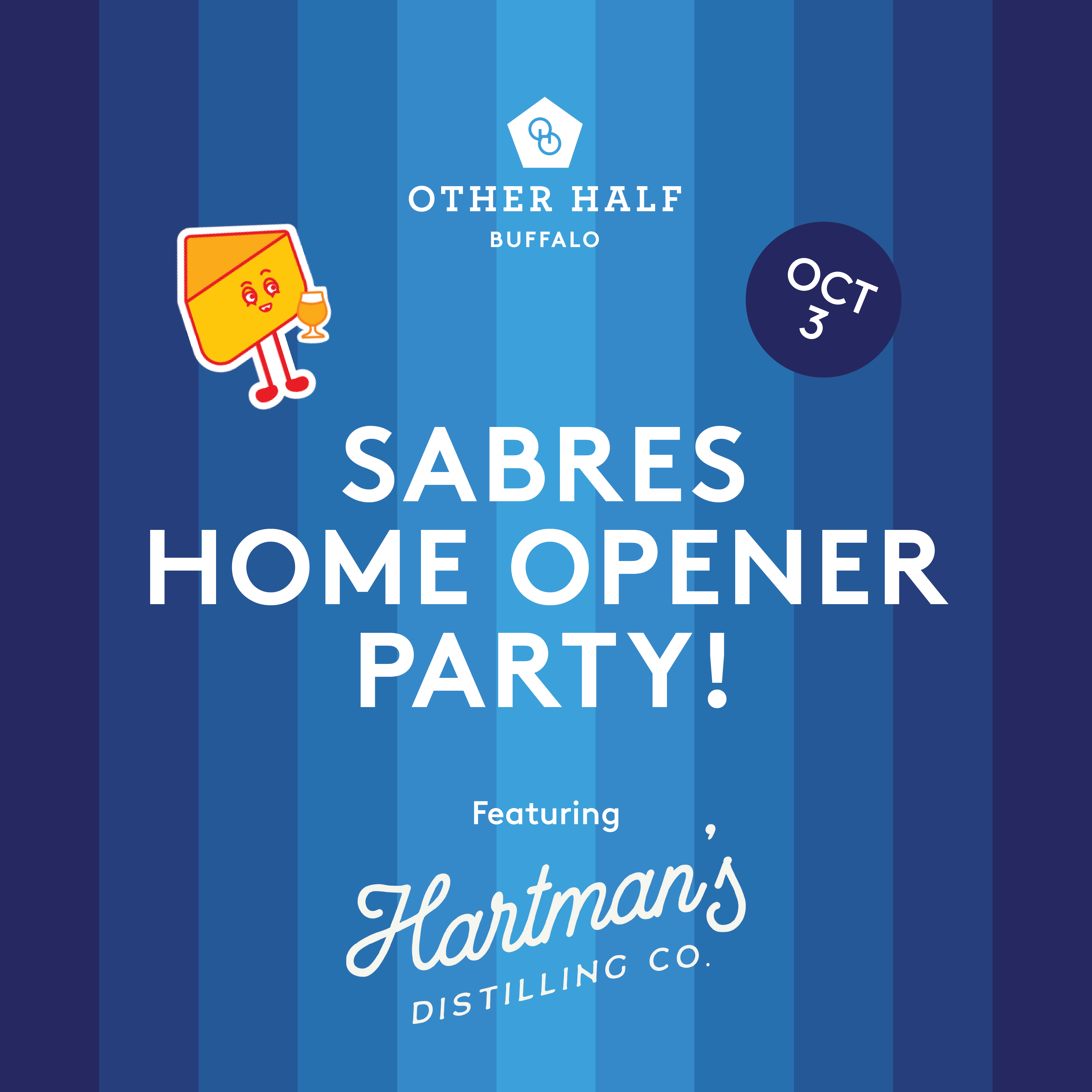 Sabres Home Opener with Hartman's Distilling