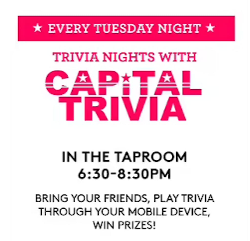 DC trivia flyer