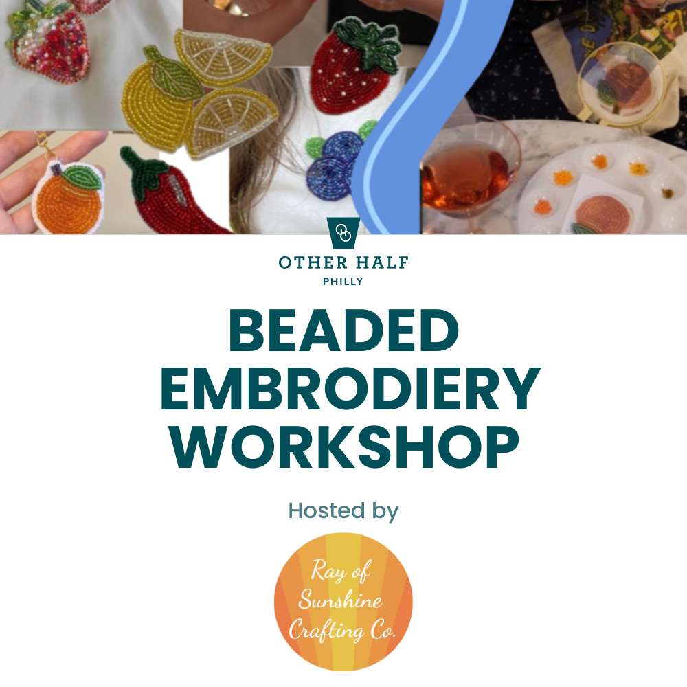 Beaded Embroidery workshop flyer