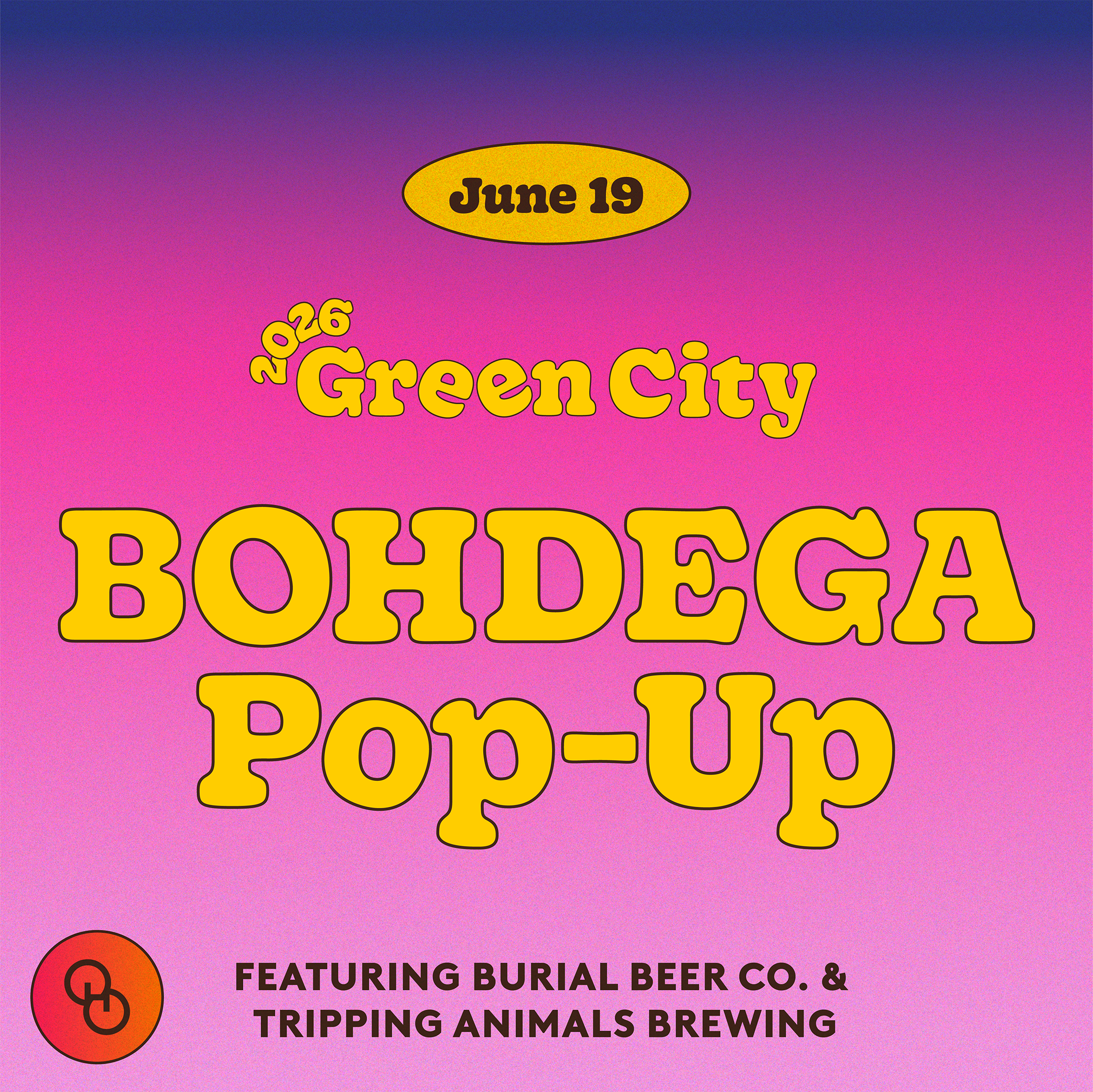 BOHDEGA pop-up flyer