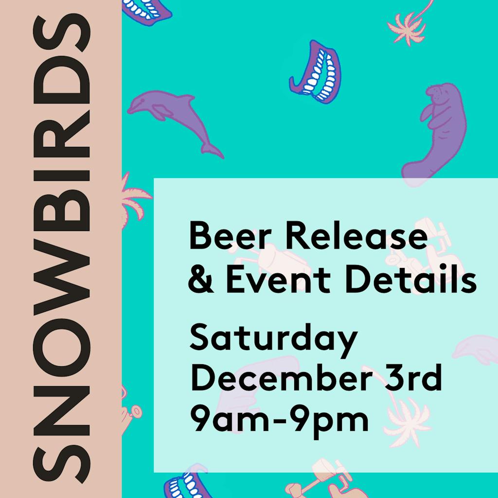 Snowbirds release party flyer