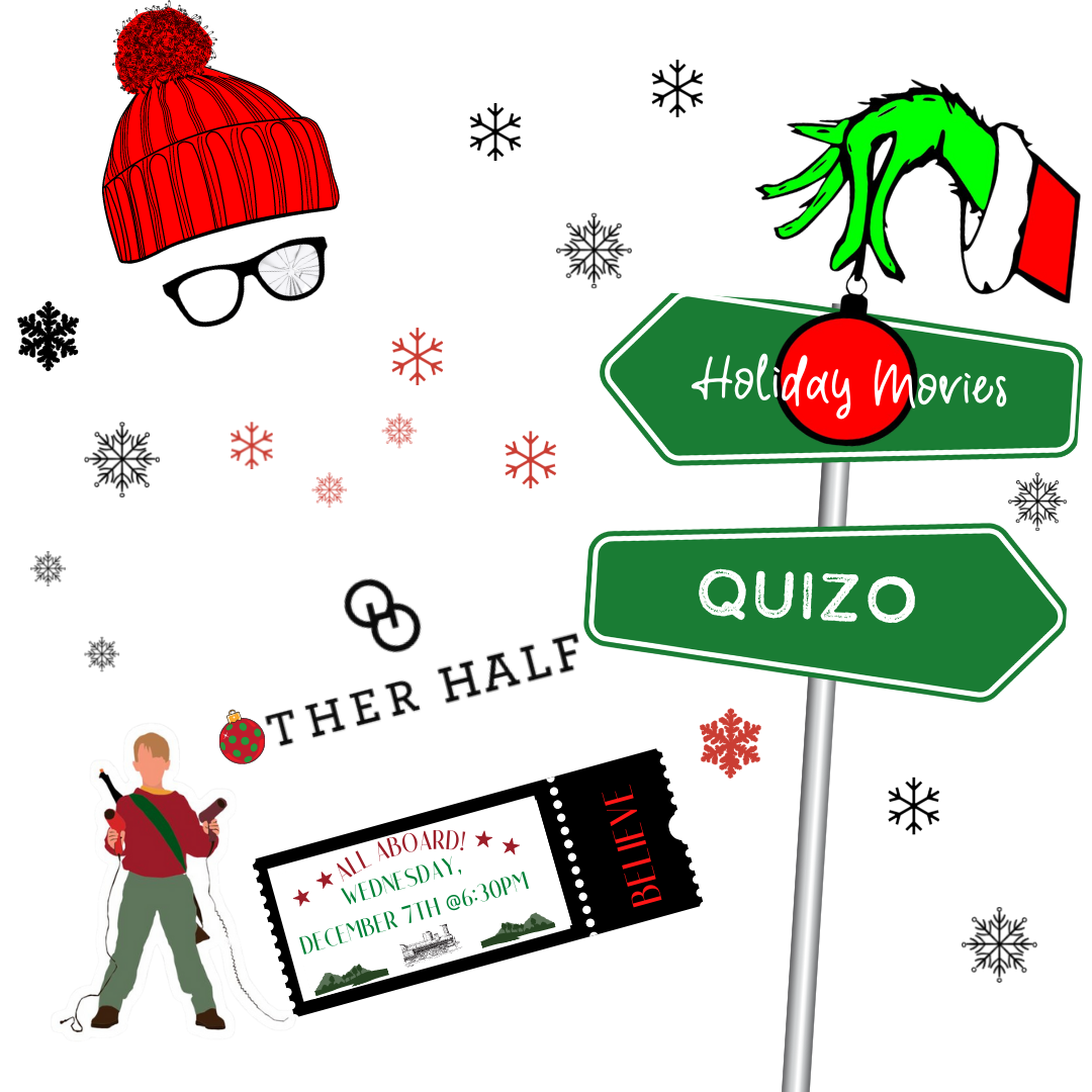 Christmas movie trivia flyer