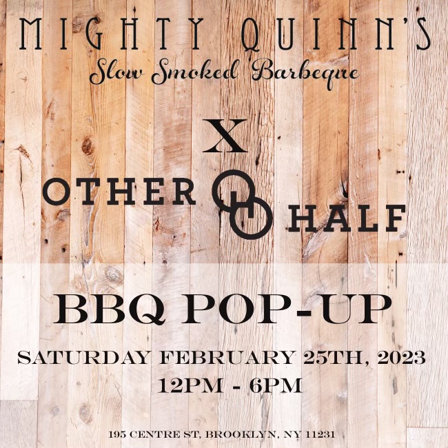 Mighty Quinn' s Food Pop-Up Flyer