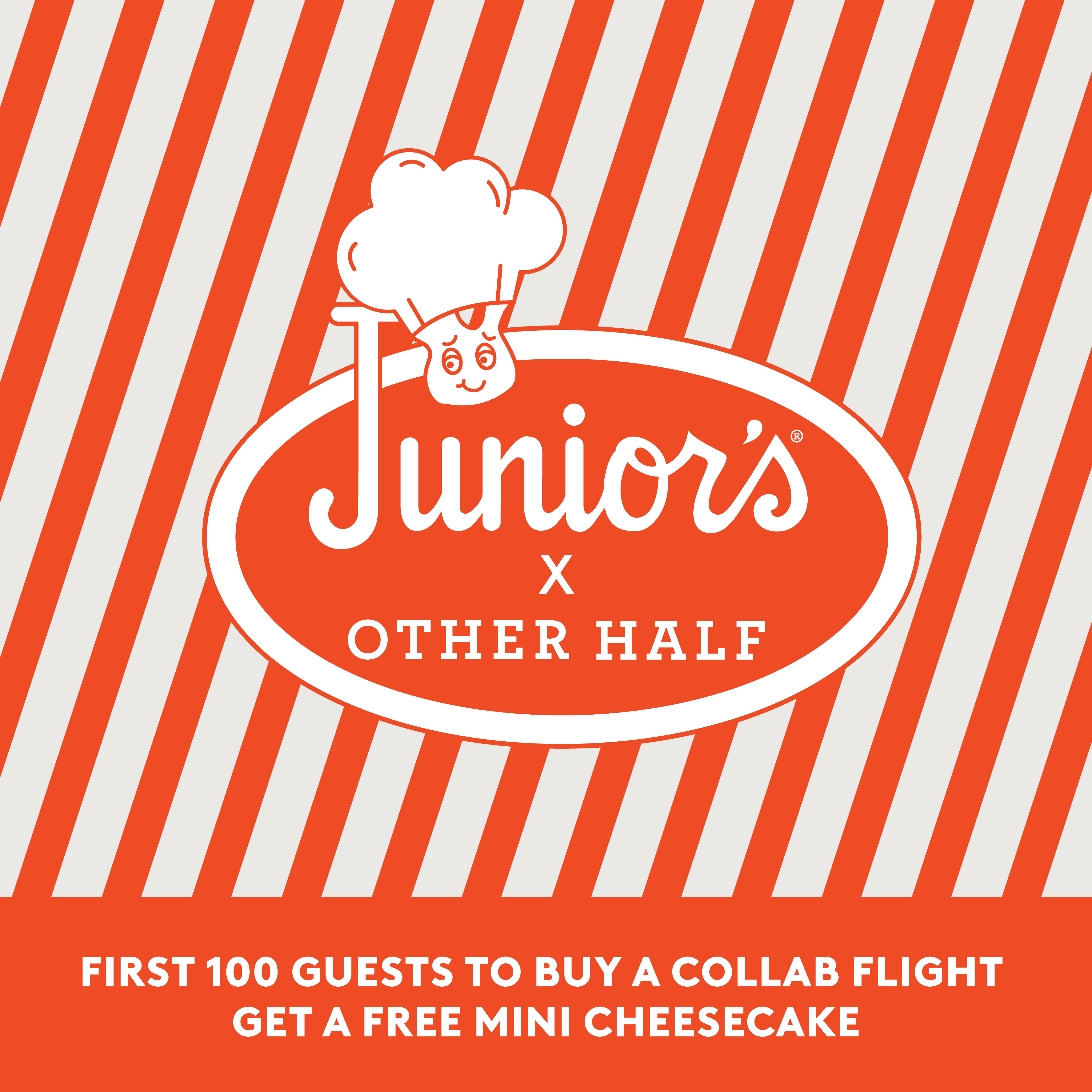 Junior's X Other Half Rockefeller Flight Collab Flyer