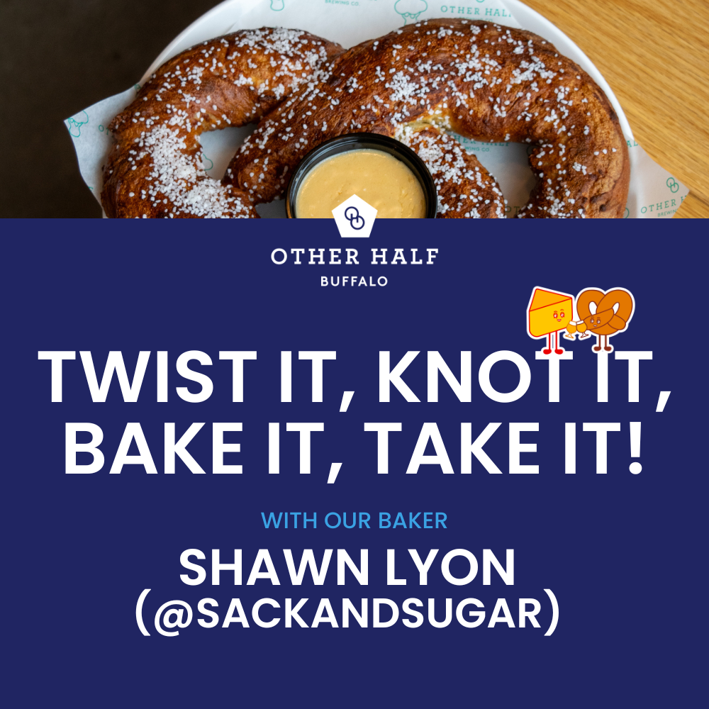 Pretzel shaping class flyer