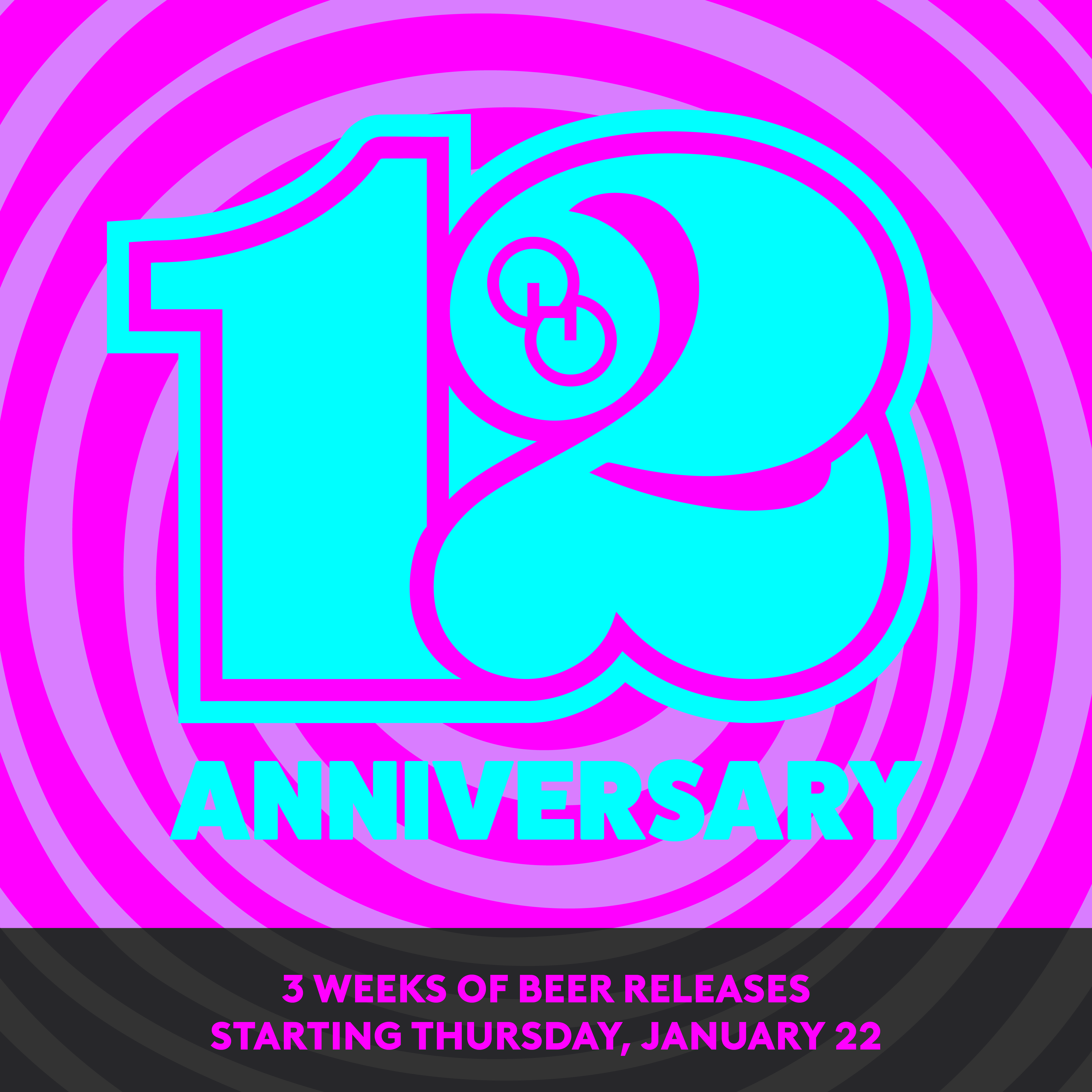 12th Anniversary announcement flyer