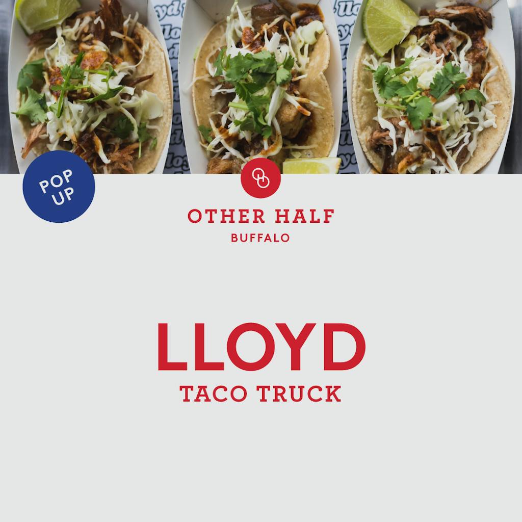 Lloyd Taco Factory food pop up flyer
