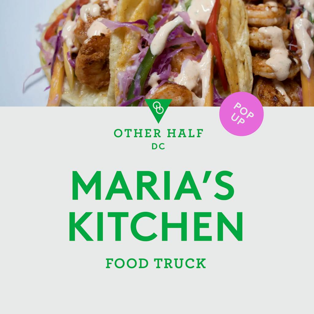 Maria's Kitchen Food Pop-Up Flyer