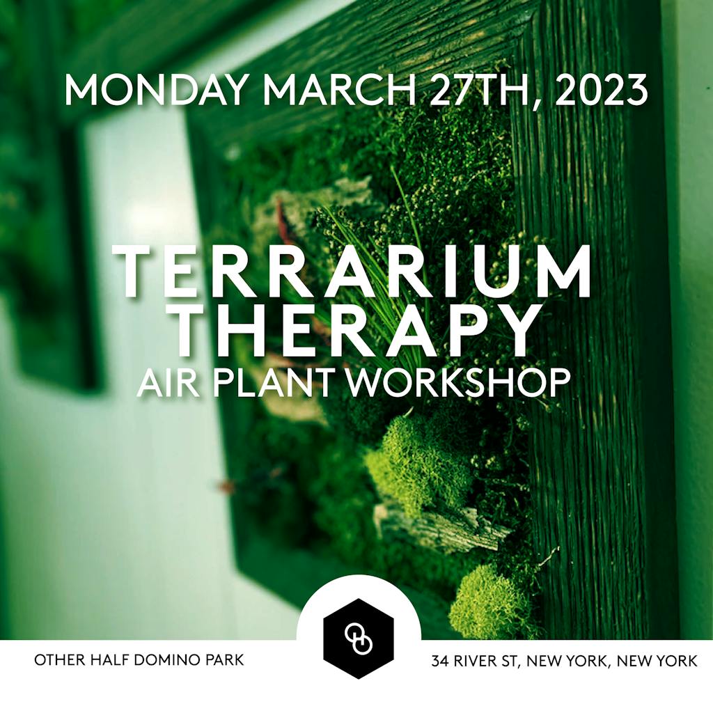 Terrarium Therapy Workshop Flyer