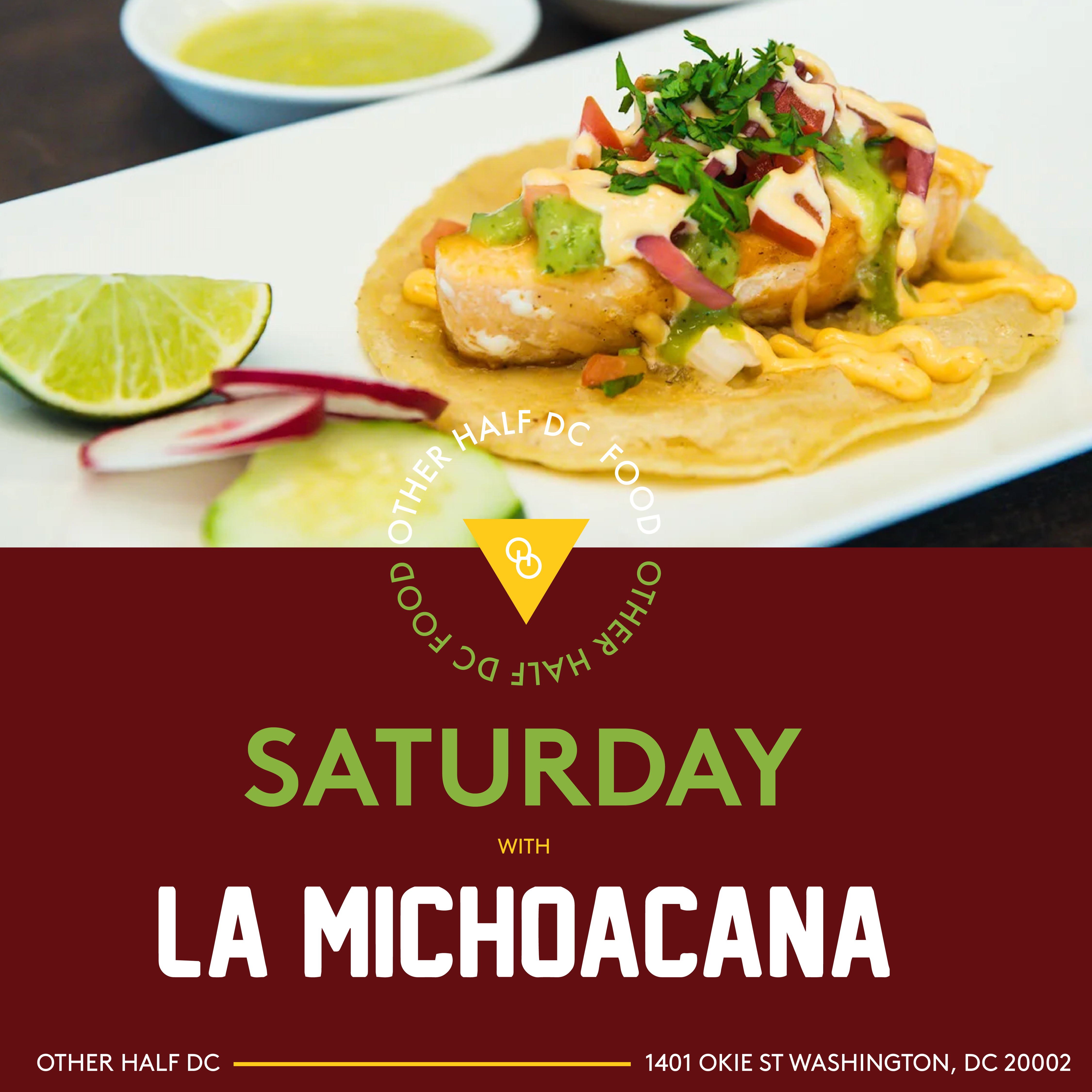 La Michoacana food pop up flyer