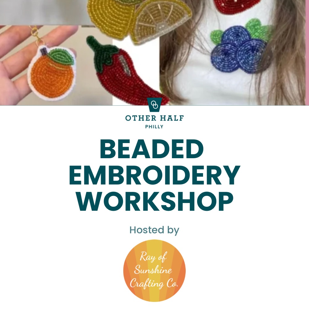 Beaded Embroidery Workshop flyer