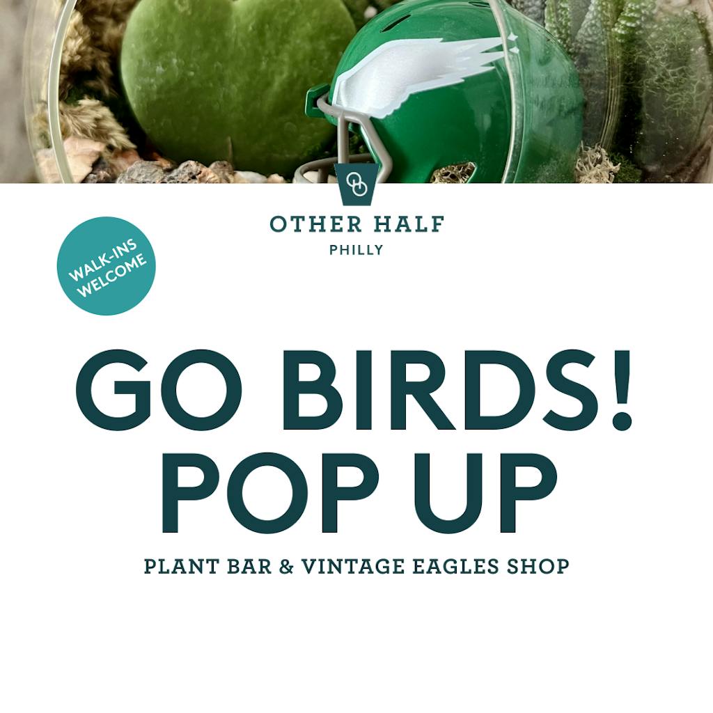 PHI_Go Birds! pop up_1_1 Go Birds! Plant Bar and Vintage Shop Pop-Up Flyer