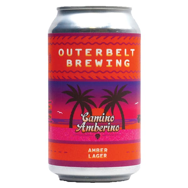 Camino Amberino can front can rendering - Outerbelt Brewing - Camino Amberino