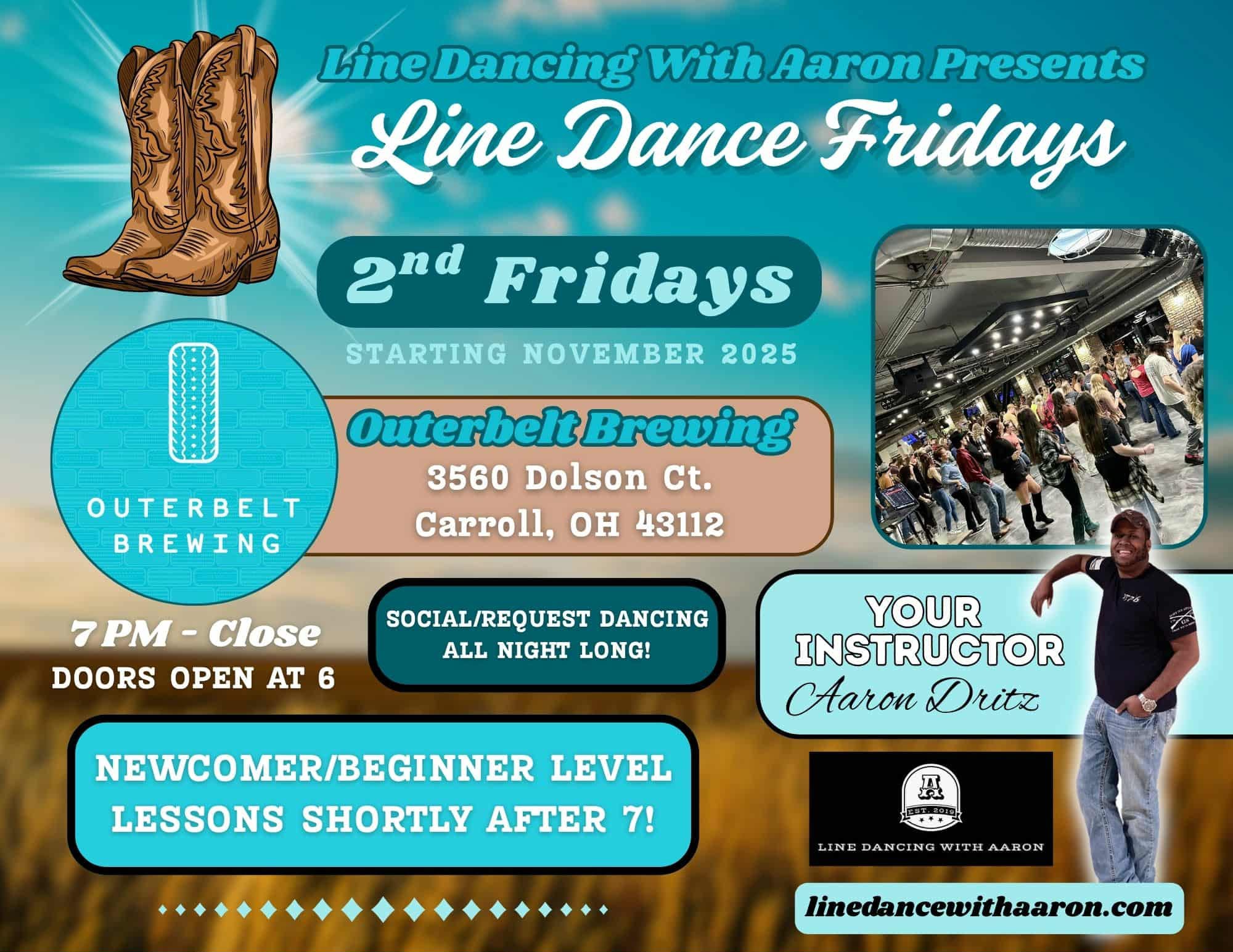 Outerbelt Line Dancing with lessons 12/12