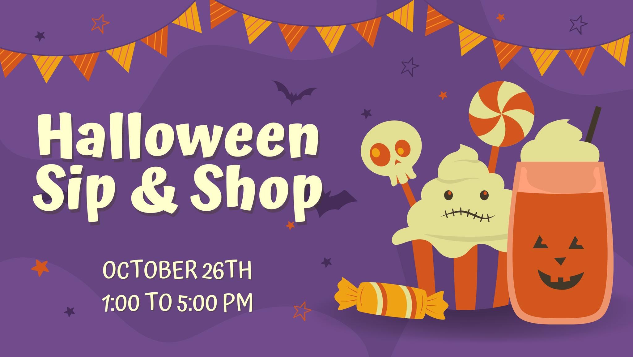 Sunday Sip & Shop Oct 26th