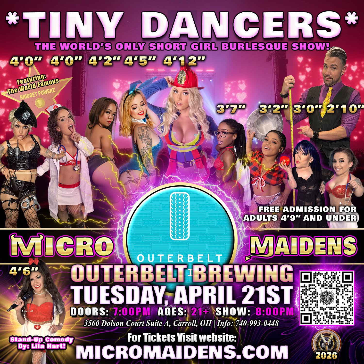 Tiny Dancers Micro Maidens April 21st