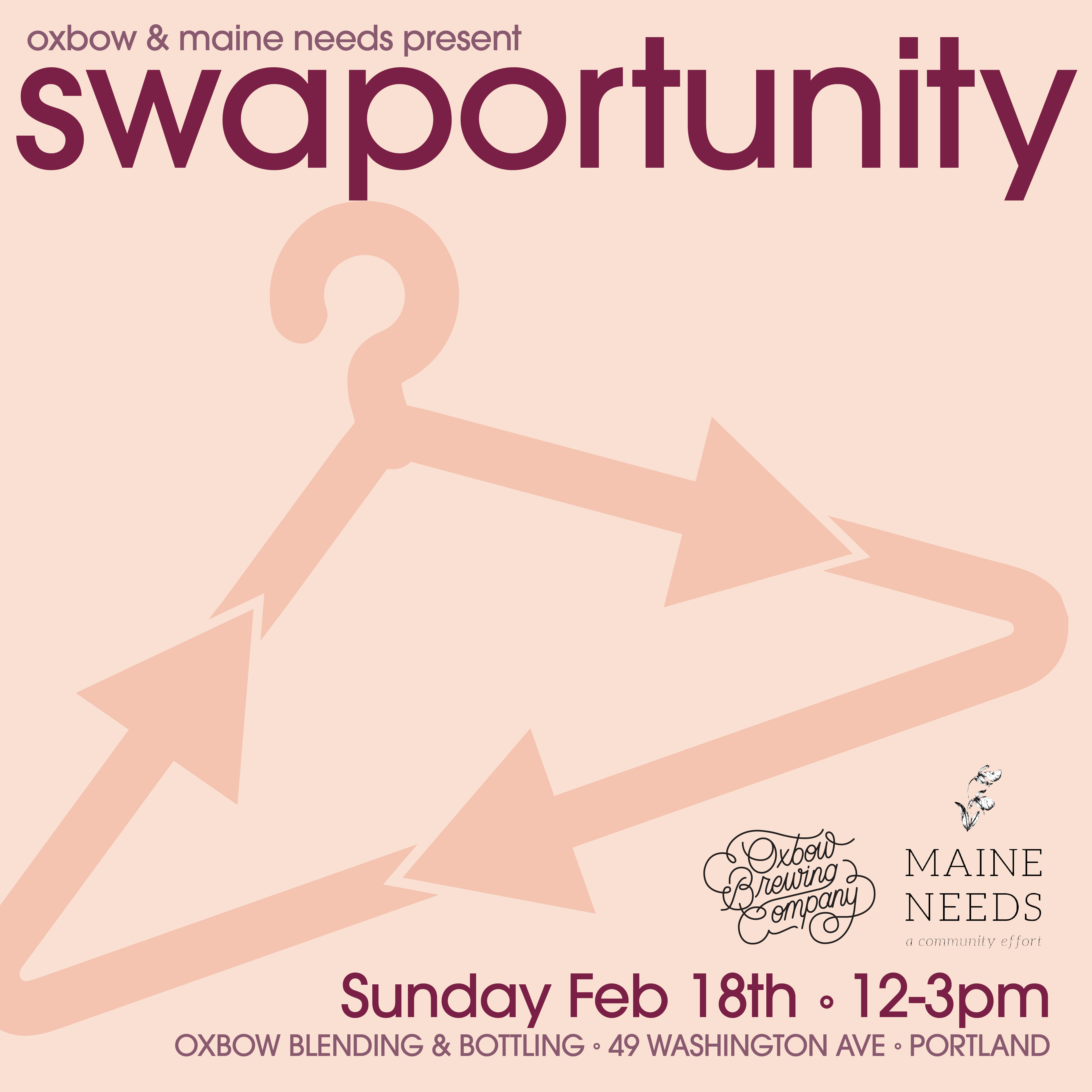 Swaportunity w Maine Needs Oxbow Brewing Company