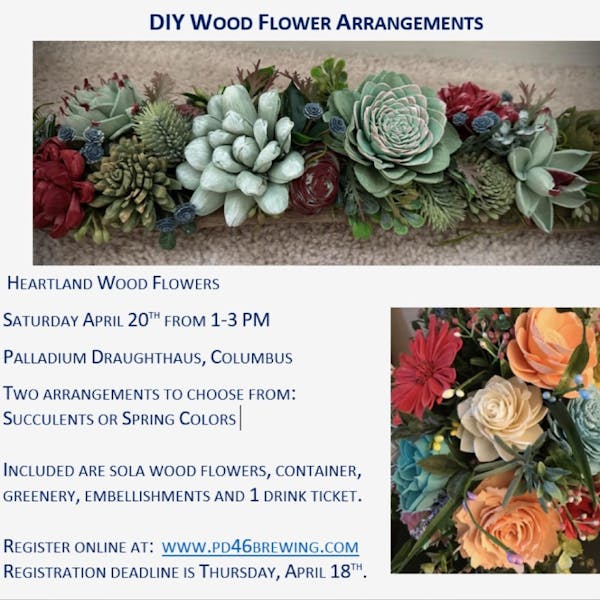 Wood Flower Craft