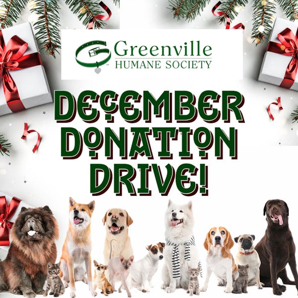 Greenville Humane Society Donation Drive