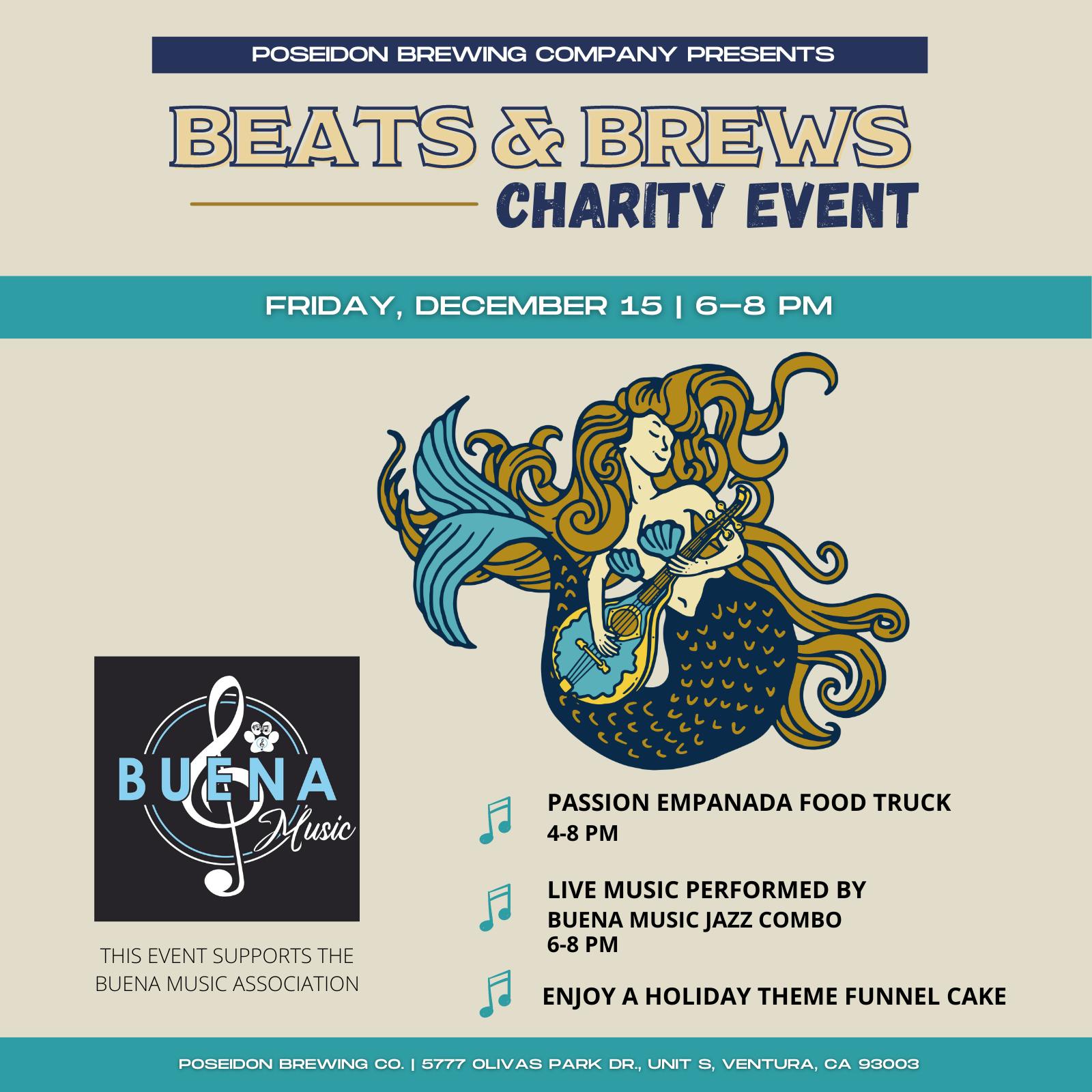 Beats and Brews Charity Event Poseidon Brewing Co.