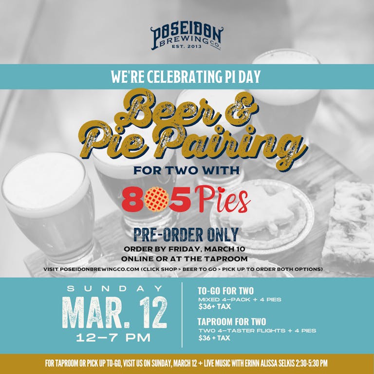 Beer and Pie Pairing for 2 with 805 Pies