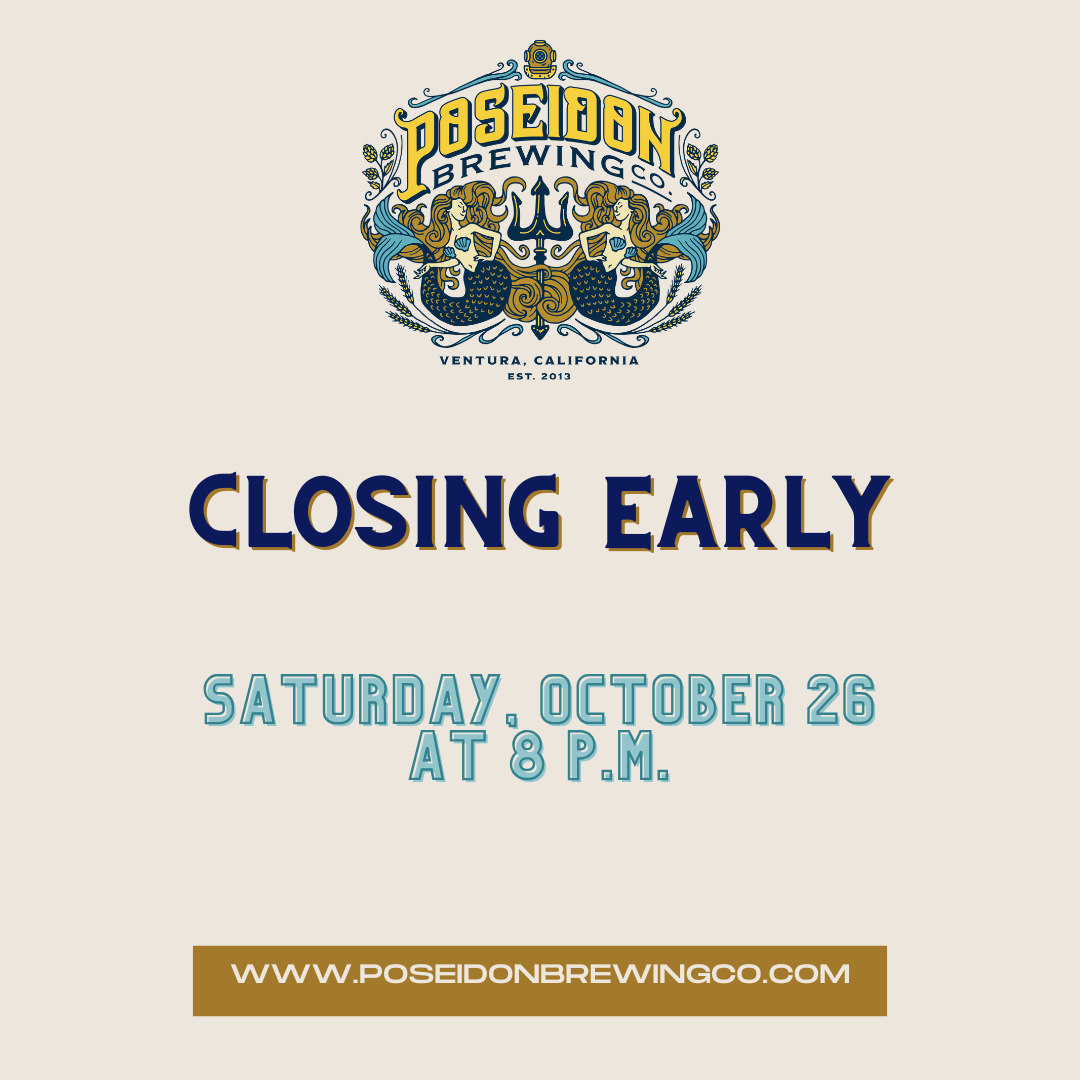 10/26 Closing Early at 8 p.m.