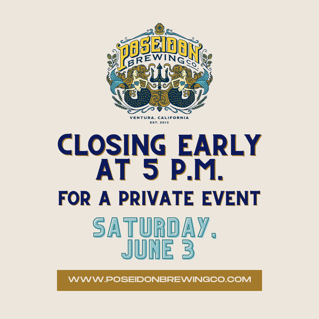 06/03 ~ Closing Early for Private Event