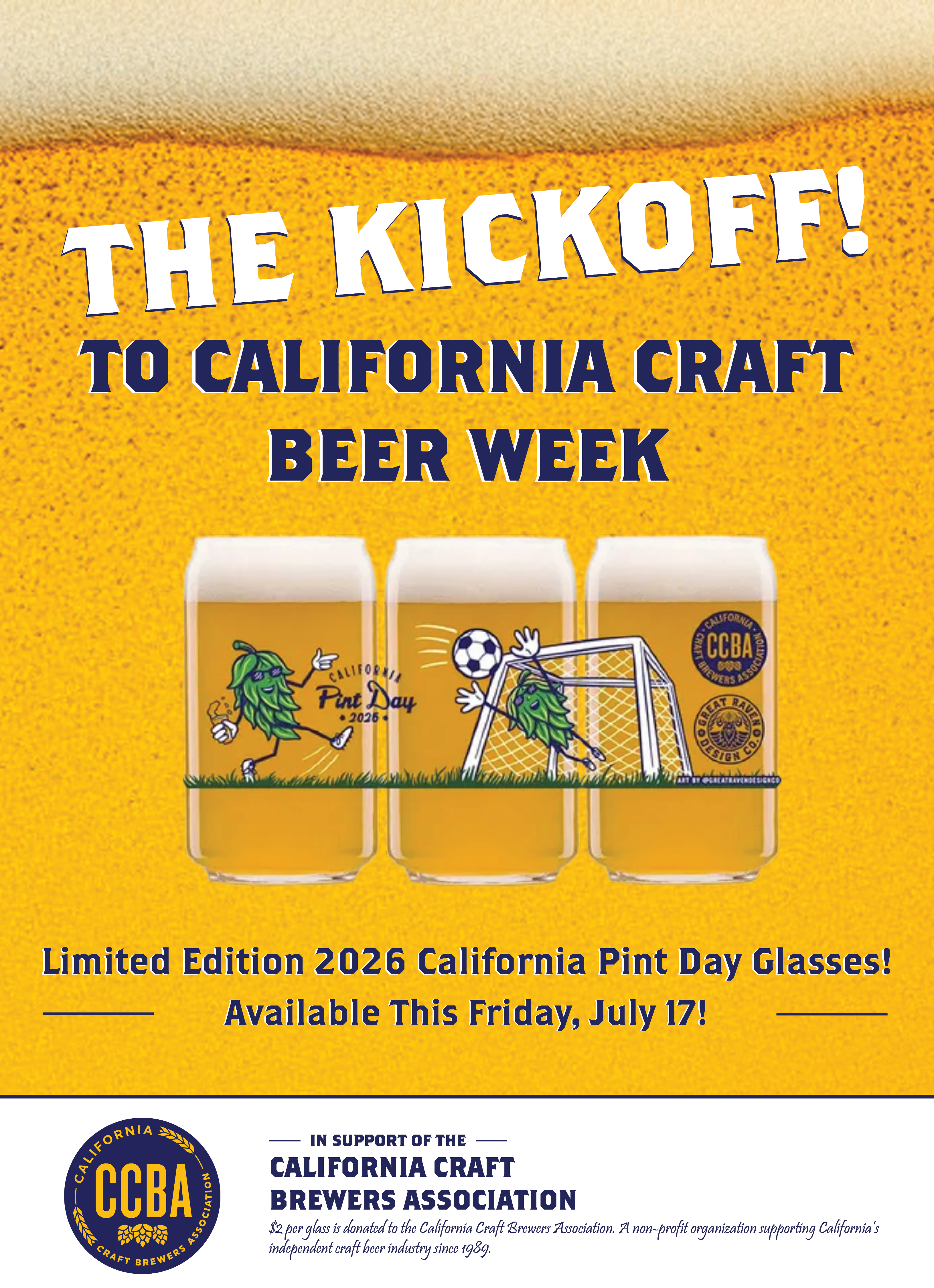 July 17 is California Pint Day and the Kickoff to California Craft Beer Week